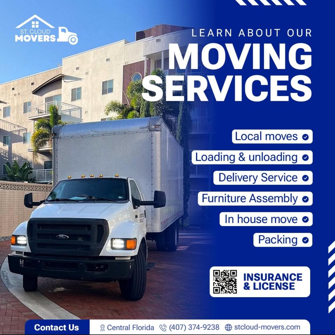 Moving services — furniture and equipment